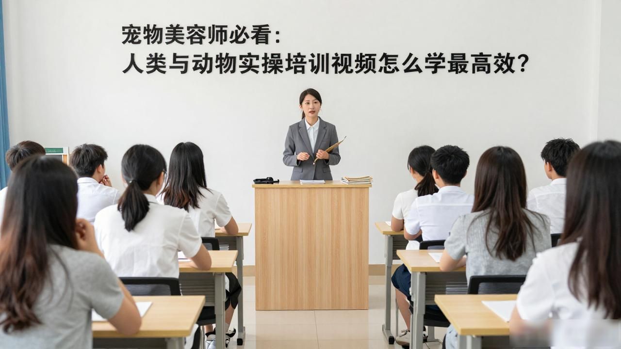 宠物美容师必看：人类与动物实操培训视频怎么学最高效？